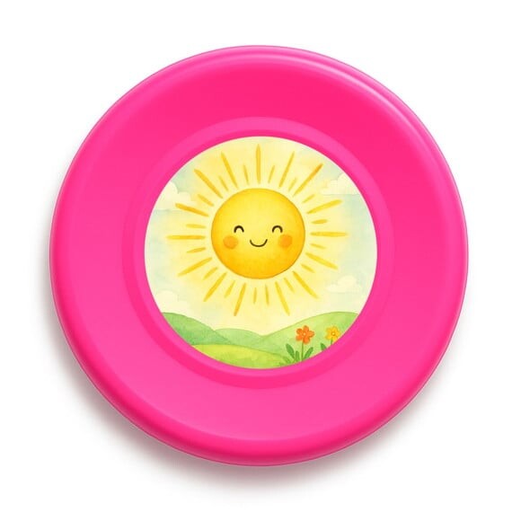 Disco de Arremesso Frisbee Raio de Sol Aquarela