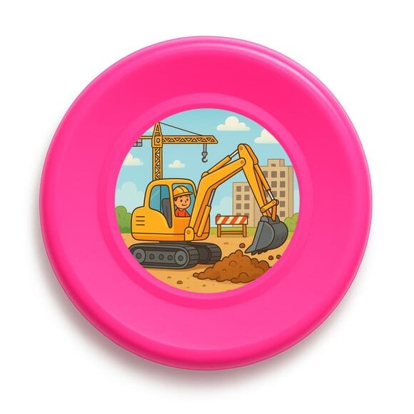 Disco de Arremesso Frisbee Retroescavadeira