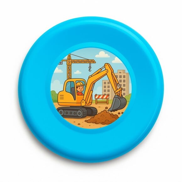 Disco de Arremesso Frisbee Retroescavadeira