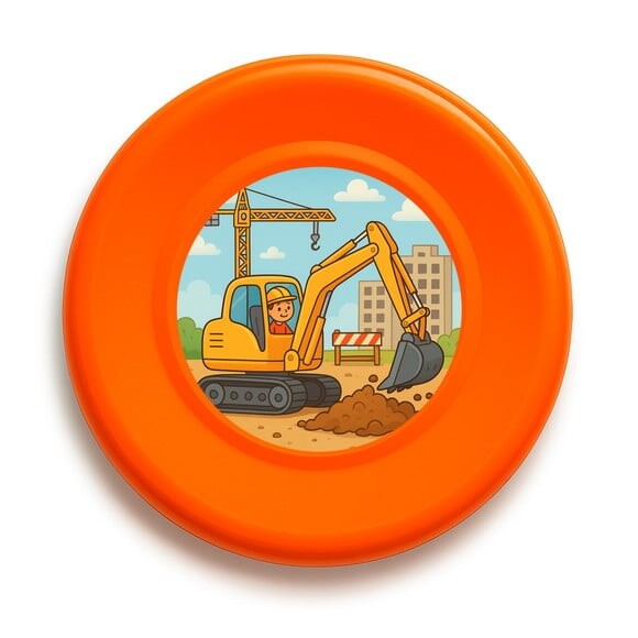Disco de Arremesso Frisbee Retroescavadeira