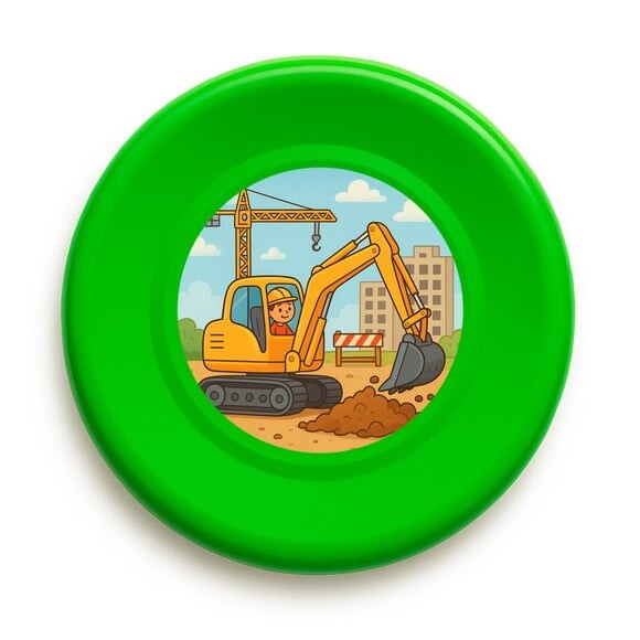 Disco de Arremesso Frisbee Retroescavadeira