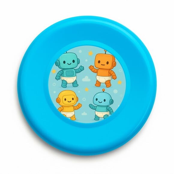 Disco de Arremesso Frisbee Robôs Baby