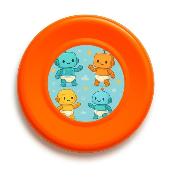 Disco de Arremesso Frisbee Robôs Baby