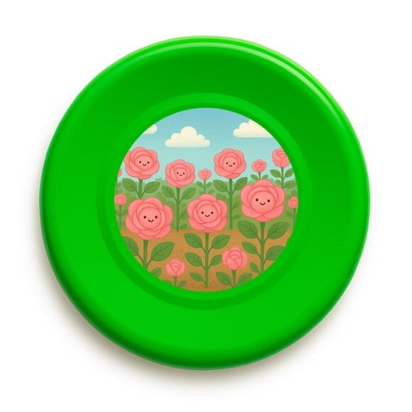 Disco de Arremesso Frisbee Rosas Fofas