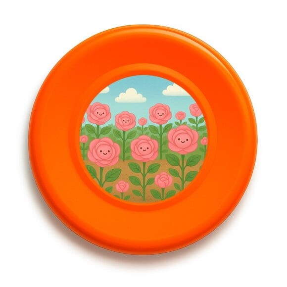 Disco de Arremesso Frisbee Rosas Fofas