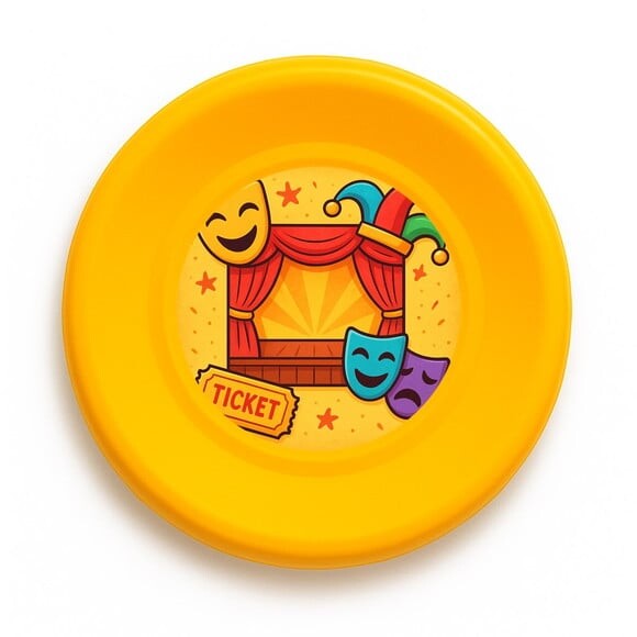 Disco de Arremesso Frisbee Teatro Infantil