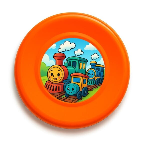 Disco de Arremesso Frisbee Trens Antigos