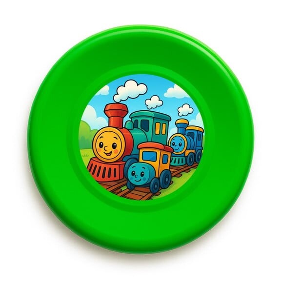 Disco de Arremesso Frisbee Trens Antigos