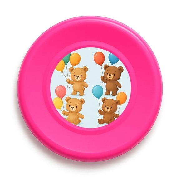 Disco de Arremesso Frisbee Ursinhos com Balões