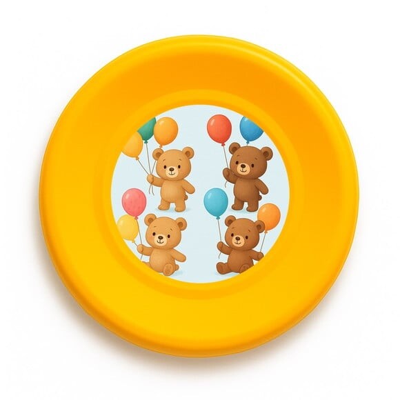 Disco de Arremesso Frisbee Ursinhos com Balões