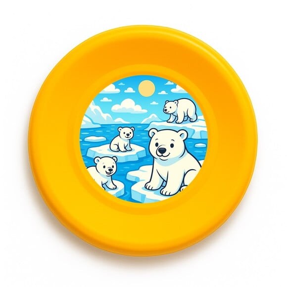 Disco de Arremesso Frisbee Ursos Polares