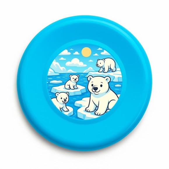 Disco de Arremesso Frisbee Ursos Polares
