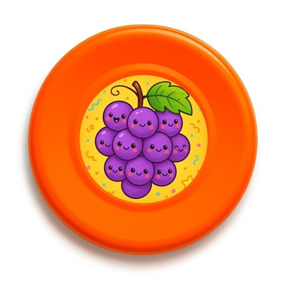 Disco de Arremesso Frisbee Uvinhas Fofas