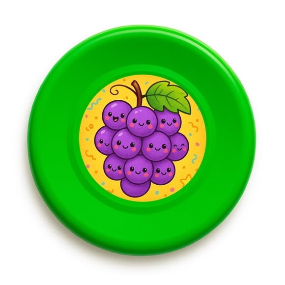 Disco de Arremesso Frisbee Uvinhas Fofas