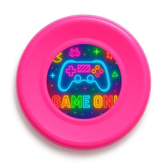 Disco de Arremesso Frisbee Video Game Neon