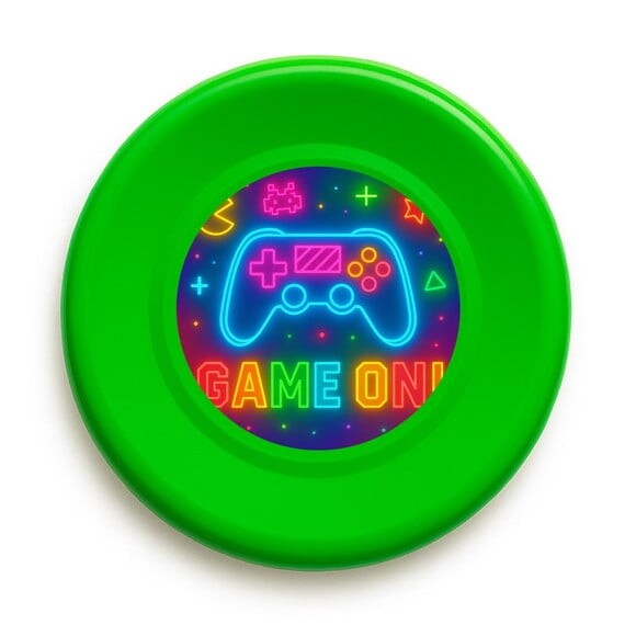 Disco de Arremesso Frisbee Video Game Neon