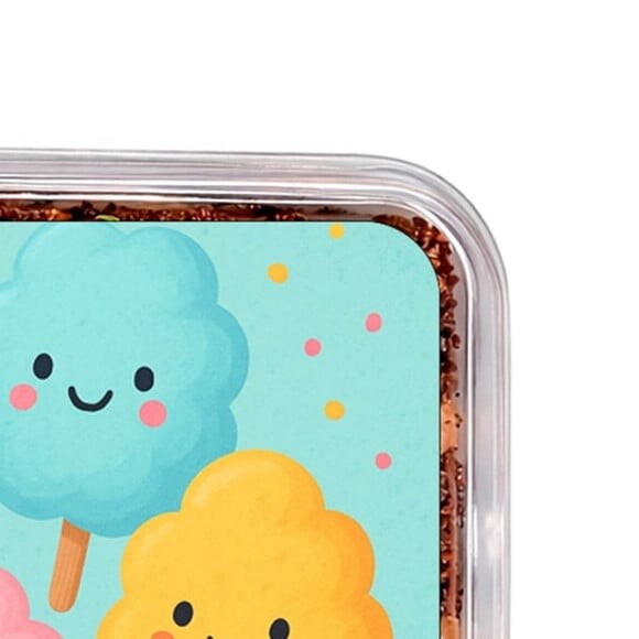 Embalagem Bolo Docinhos Personalizada Algodão Doce