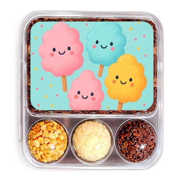 Embalagem Bolo Docinhos Personalizada Algodão Doce