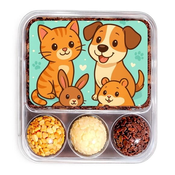 Embalagem Bolo Docinhos Personalizada Animais de Estimação