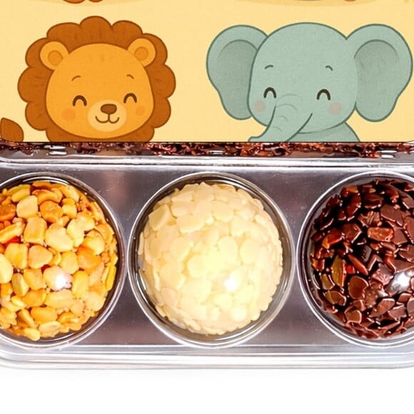 Embalagem Bolo Docinhos Personalizada Animais Fofinhos Baby