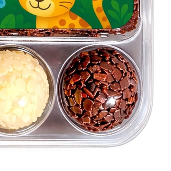 Embalagem Bolo Docinhos Personalizada Animais Tropicais