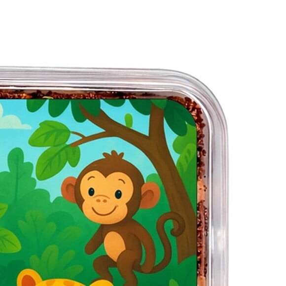 Embalagem Bolo Docinhos Personalizada Animais Tropicais