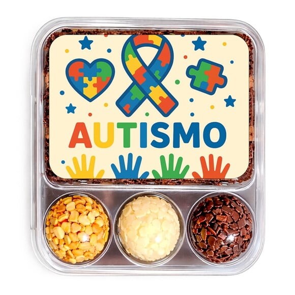 Embalagem Bolo Docinhos Personalizada Autismo