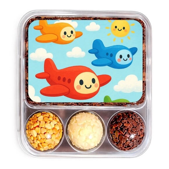 Embalagem Bolo Docinhos Personalizada Aviões