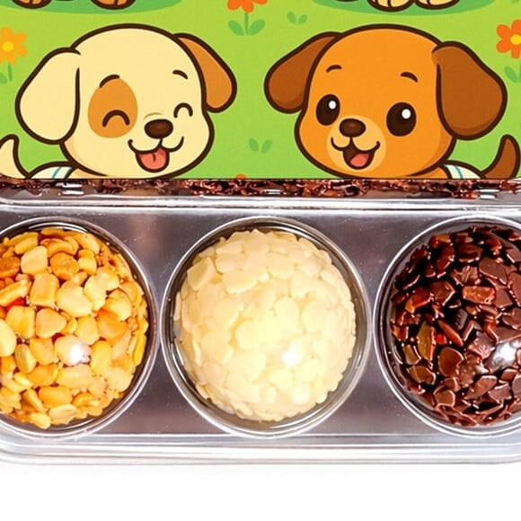 Embalagem Bolo Docinhos Personalizada Cachorrinhos Baby