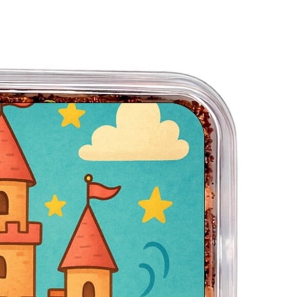 Embalagem Bolo Docinhos Personalizada Castelo Encantado