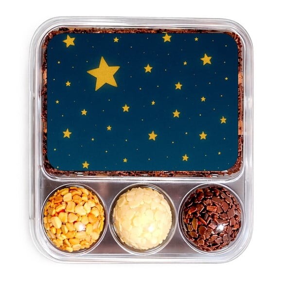 Embalagem Bolo Docinhos Personalizada Céu Estrelado