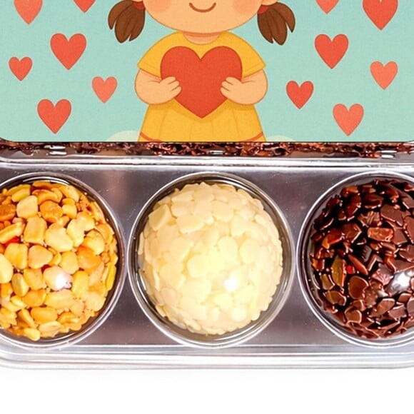 Embalagem Bolo Docinhos Personalizada Chuva de Amor