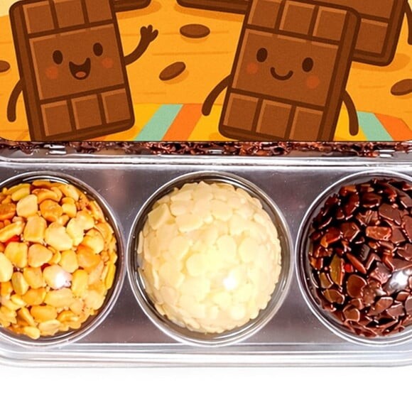 Embalagem Bolo Docinhos Personalizada Chocolates