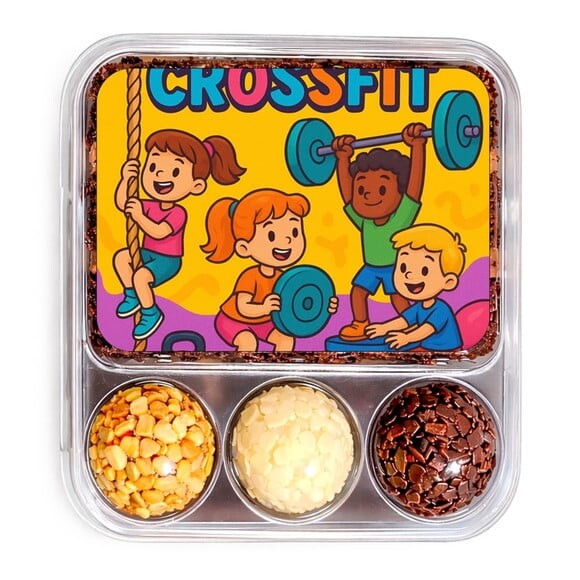 Embalagem Bolo Docinhos Personalizada Crossfit