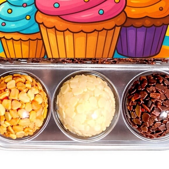 Embalagem Bolo Docinhos Personalizada Cupcakes