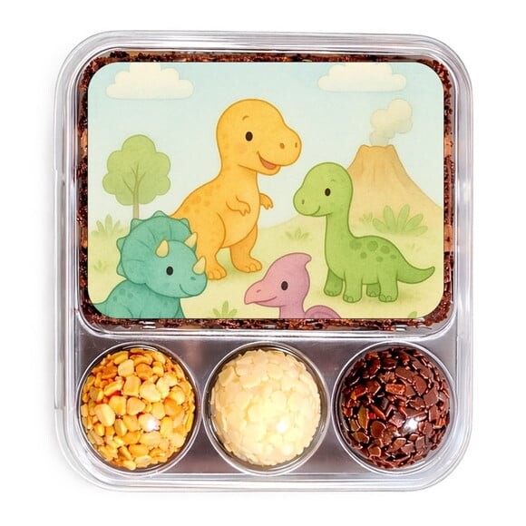 Embalagem Bolo Docinhos Personalizada Dinossauros Baby