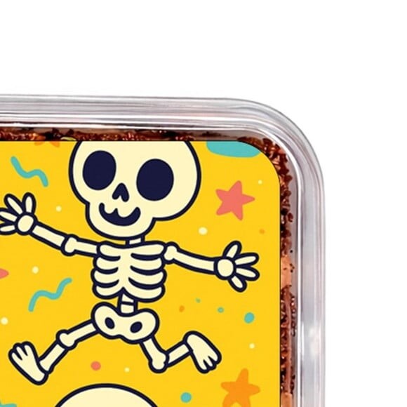 Embalagem Bolo Docinhos Personalizada Esqueletinhos Kids
