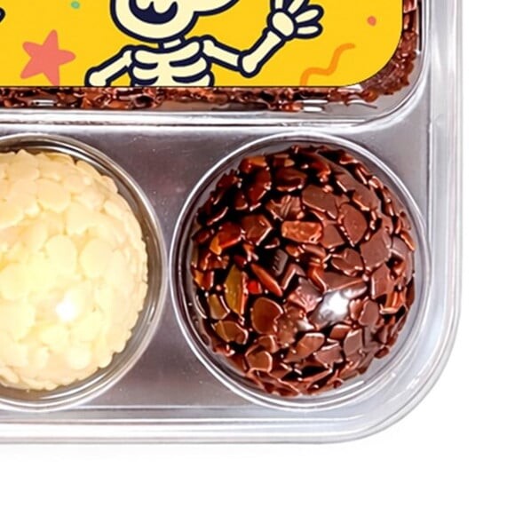 Embalagem Bolo Docinhos Personalizada Esqueletinhos Kids