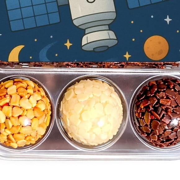 Embalagem Bolo Docinhos Personalizada Estação Espacial