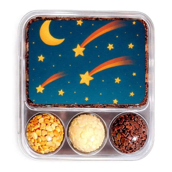 Embalagem Bolo Docinhos Personalizada Estrelas Cadentes