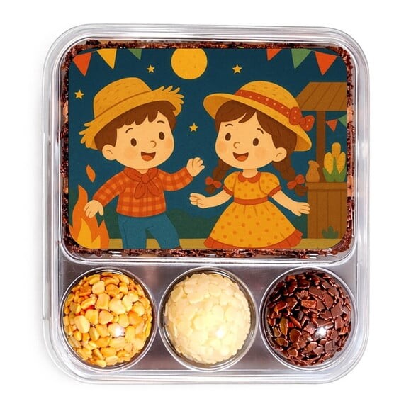 Embalagem Bolo Docinhos Personalizada Festa Junina