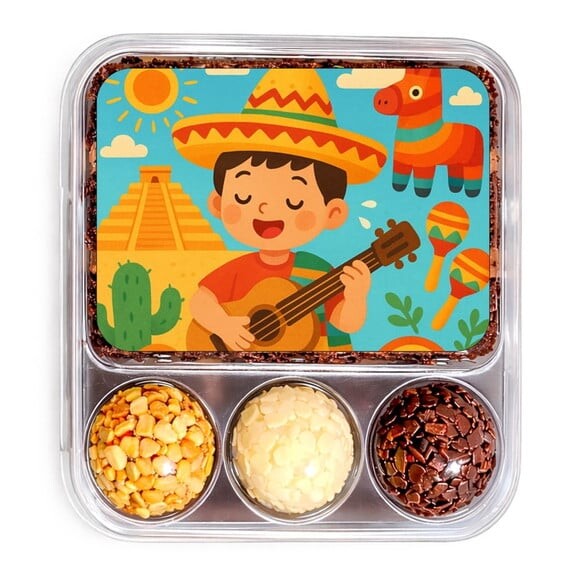 Embalagem Bolo Docinhos Personalizada Festa Mexicana