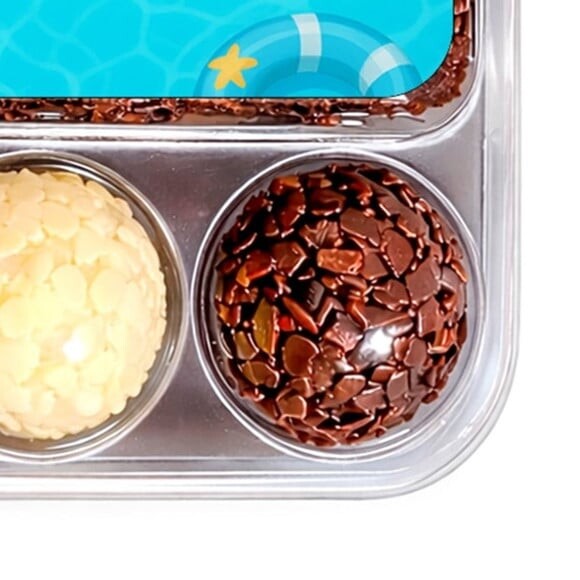 Embalagem Bolo Docinhos Personalizada Festa na Piscina