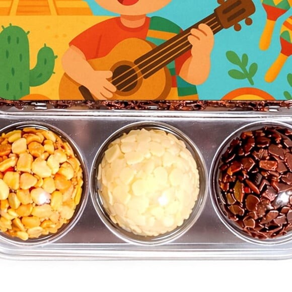Embalagem Bolo Docinhos Personalizada Festa Mexicana