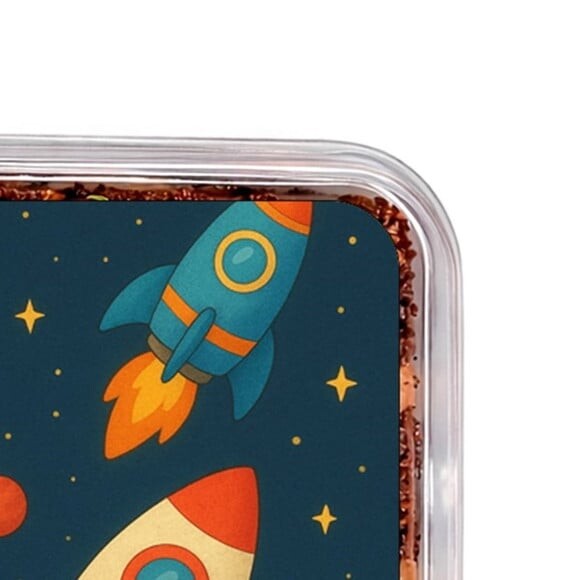 Embalagem Bolo Docinhos Personalizada Foguetes