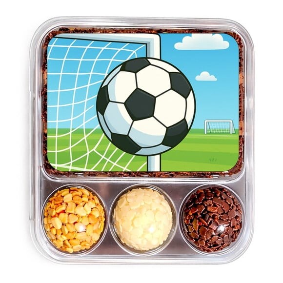 Embalagem Bolo Docinhos Personalizada Futebol