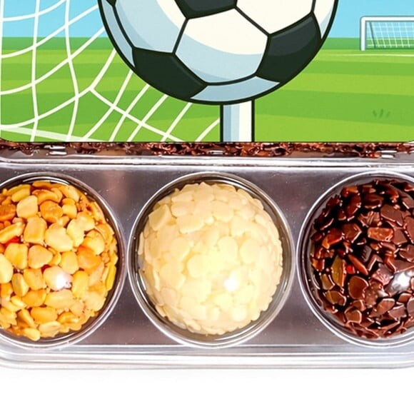 Embalagem Bolo Docinhos Personalizada Futebol