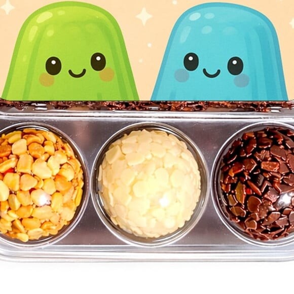 Embalagem Bolo Docinhos Personalizada Gelatinas