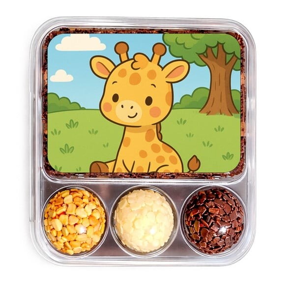 Embalagem Bolo Docinhos Personalizada Girafinha Baby