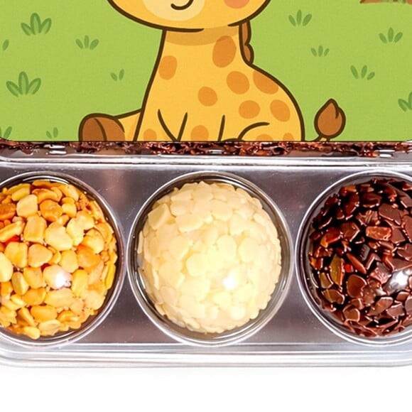 Embalagem Bolo Docinhos Personalizada Girafinha Baby